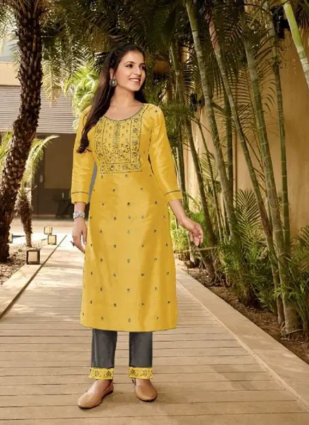 Kapil Artio Gangor Ethnic Wear Cotton Designer Kurti With Bottom Collection Catalog